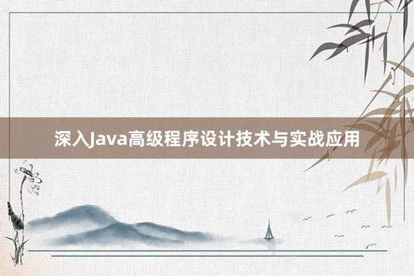 深入Java高级程序设计技术与实战应用